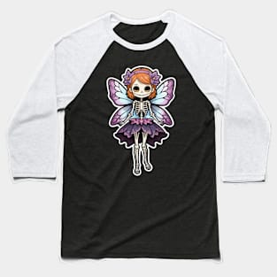 Skeleton Fairy 1 Baseball T-Shirt